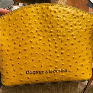Dooney & Bourke new with tags ostrich leather yellow crossbody